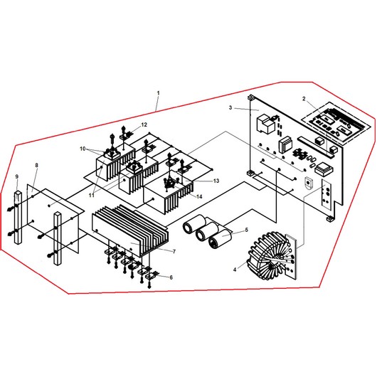 Главная плата Champion IW-140/6 ALT